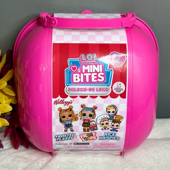 LOL Surprise! DELUXE ❤️s Mini Bites KELLOGGS Cereal 5 Dolls w/Accessories *NEW* - Picture 3 of 11